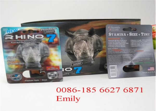 Paper Material Blister Card Packaging For All Nature FX9000 Penis Power Capsules