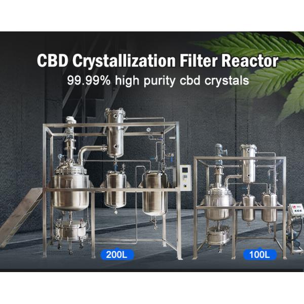Jacketed Crystallization Reactor Glass & Stainless Steel Reactor PLC Or PID Control