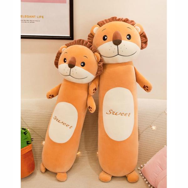 Cylinder Shape Plush Toy Pillow Animal Appearance Eco Friendly 55 - 110CM