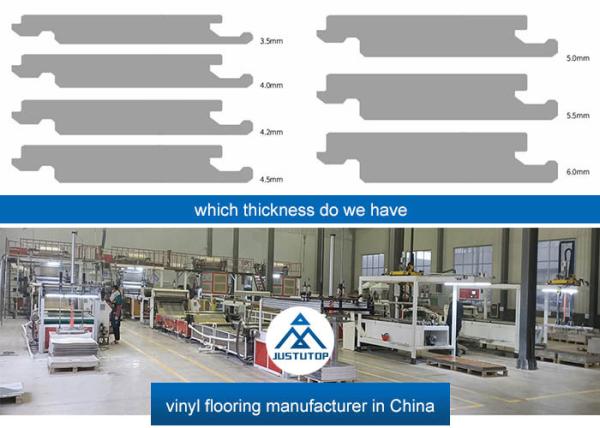 Residential  4mm Anti Skidding Luxury Rigid Core Spc Flooring Wood Grain