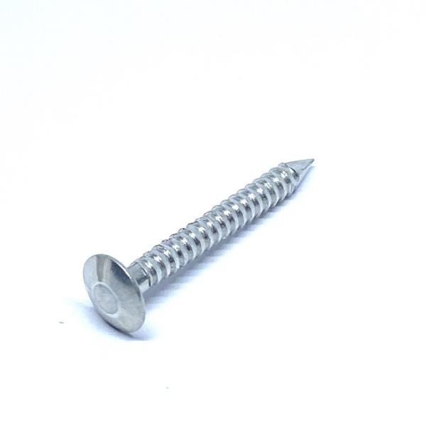 Cabeça lisa telhando de alumínio dos pregos de 48 X de 2.5MM/cabeça oval para a arma do prego