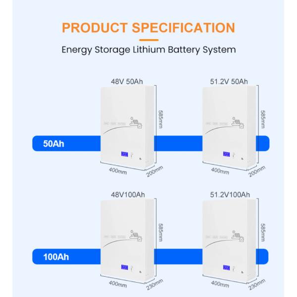 Enook Solar 5KWH 10KWH LifePO4 Литийная батарея 24V 48V Солнечная энергия 200Ah Силовая стена Lifepo4 Pack