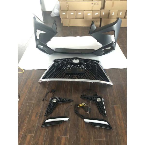 Black Car Body Kit For Toyota Hilux Revo Change To Lexus