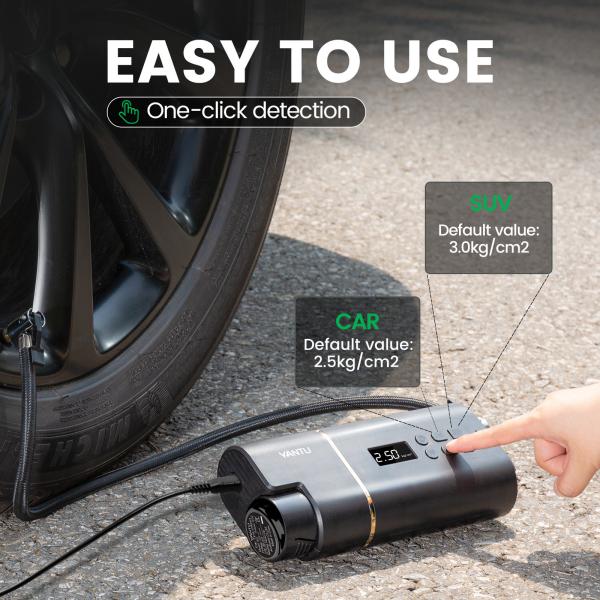 Max Pressure 101-150Psi 12v Mini Car Tyre Electric Portable Air Pump with LCD Display
