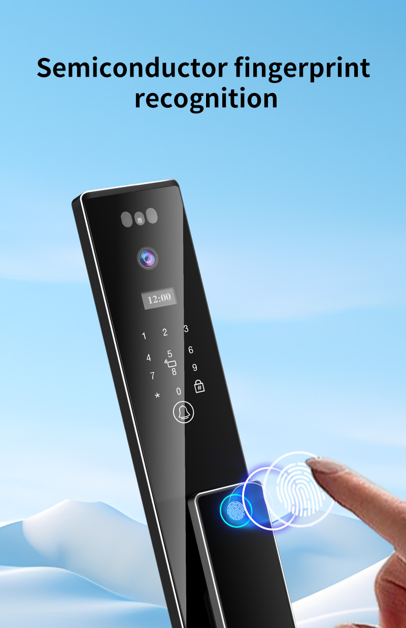 3D распознавание лиц Tuya APP Интерком камера биометрический отпечаток пальцев умные замки для дома