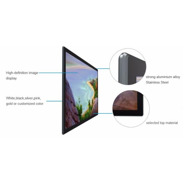 Exposição do Lcd da montagem da parede dos meios de Android apoio de 32 a 84 polegadas multi - línguas