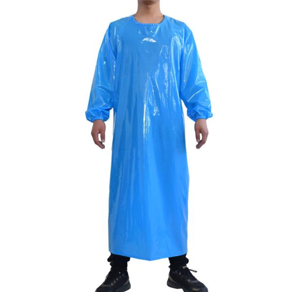 Waterproof And Oil-Proof Food-Grade TPU Long Sleeve Apron Thickened pvc waterproof oil resistant long sleeve apron