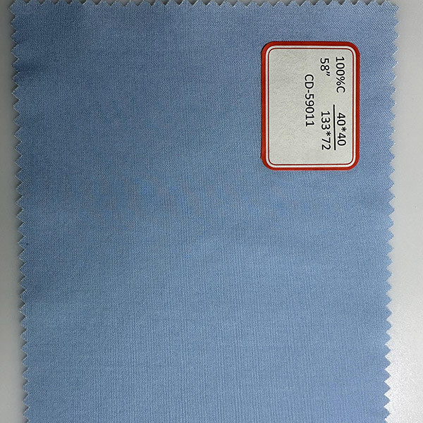 Pure Cotton Plain Fabric 40*40 133*72 1/1 Customized Width And Density