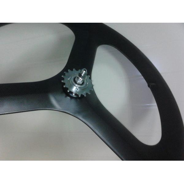2014 new Design light 700c 3-spokes carbon clincher wheel with 66mm for road &track bike