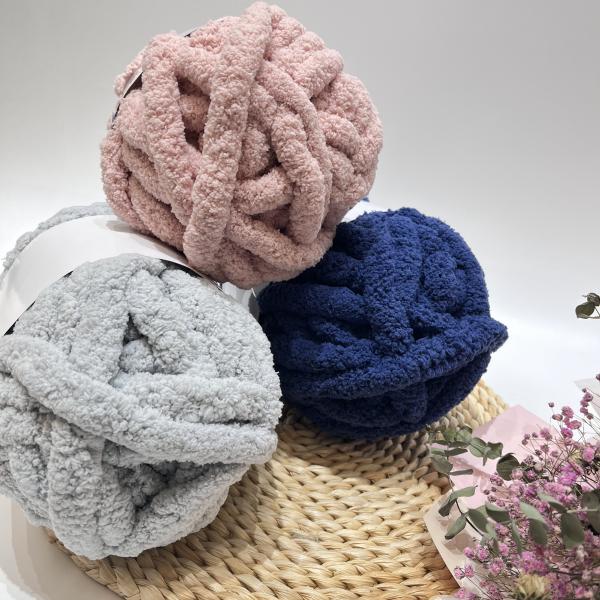 Thick Colorful Chenille Yarn For Hand Knitting Crochet Yarn