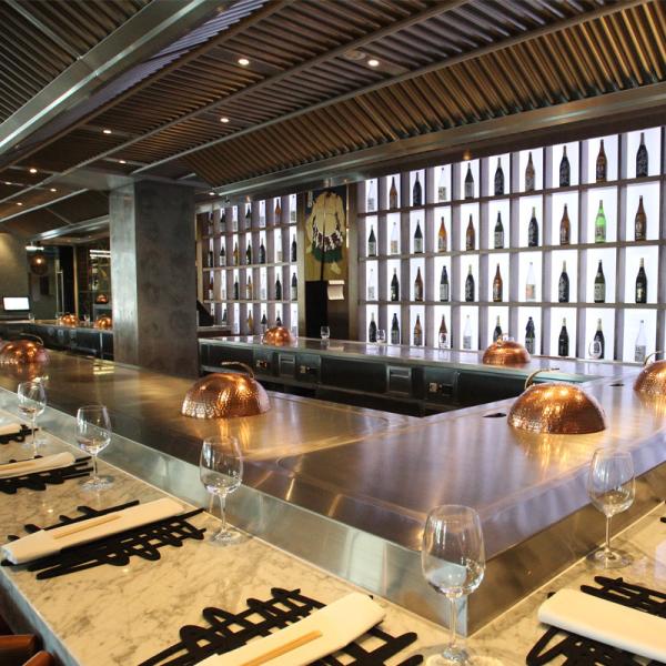 Tableau de gril de Teppanyaki de restaurant