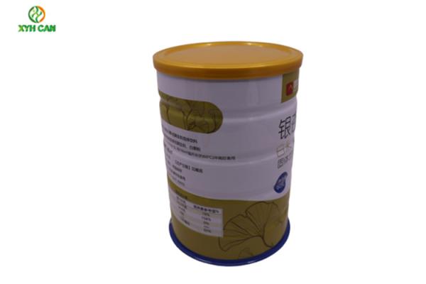 Food Grade Empty Milk Powder Tin Can Tin Plate Containers Packaging 0.21mm  Thickness