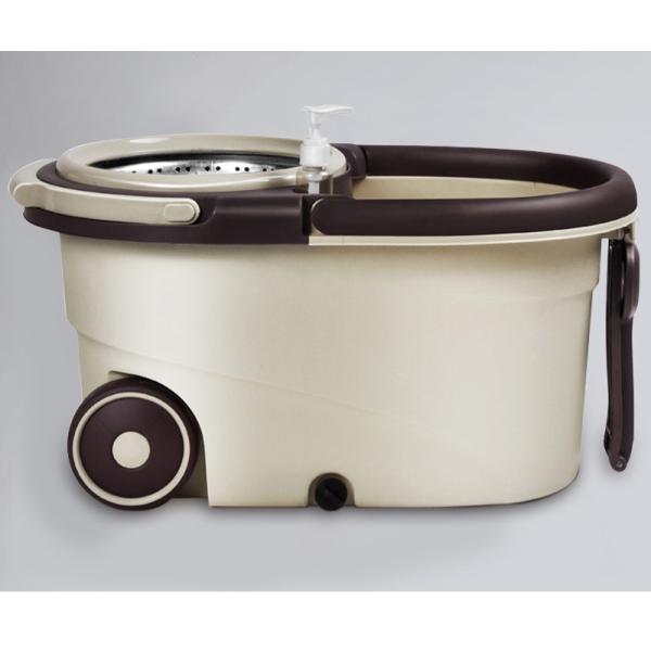 Stainless Steel Wringer 360 Spin Easy Clean Cyclone Floor Cleaning Mop and Bucket Set