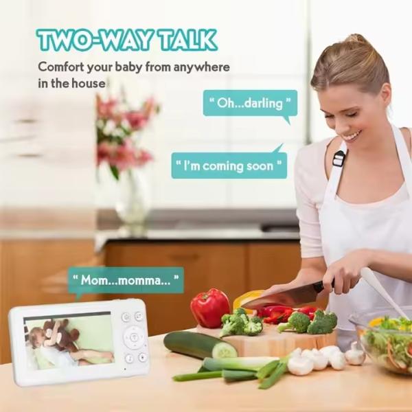 4.3 Inch Digital Camera Baby Monitor Video Infant Monitoring Devices Night Vision
