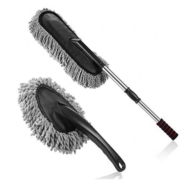 Anti Static Soft microfiber car wash brush Long Extendable Handle