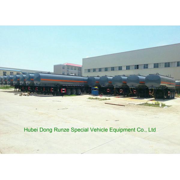 Hydrochloric Acid Tanker Semi Trailer , Chemical Road Tankers Custom Material