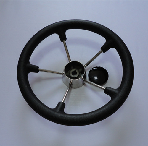 Stainless Steel 5 Spoke Destroyer Steering Wheel with Foam Grip