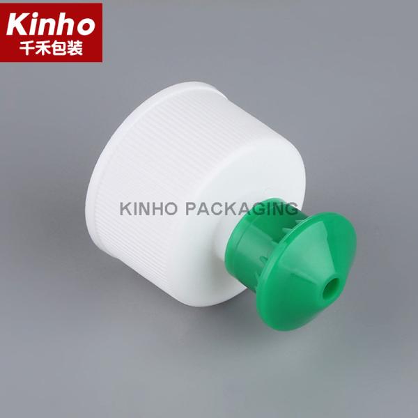 28/410 Cosmetic Bottle Cap 24/410 Mushroom Push Pull Lid Plastic Ribbed Smooth Cover For Cosmetic Bottle