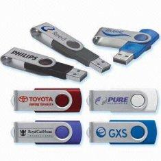 Eslabón giratorio 1GB, 2GB, 4GB, 8GB, memoria USB del metal 16GB compatible con la PC AT-027