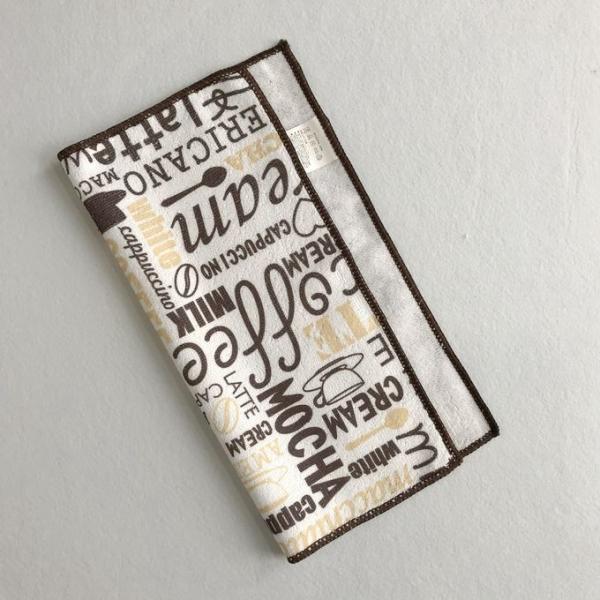 Printed white ground kitchen cleaning microfiber cloth，100% polyester absorbent water tea towel