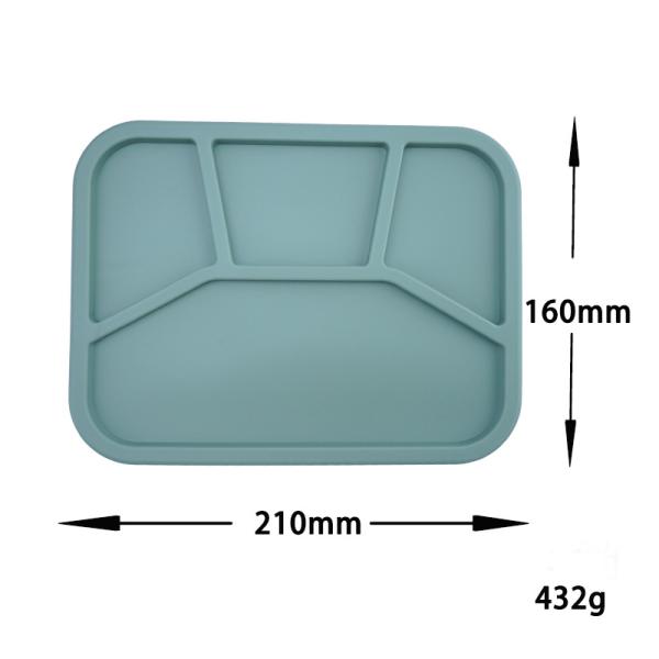 Silicone Bento Box, LeakProof Lunch Box With Lid, Unbreakable Food-Grade Divided Storage Container for Adult Kid