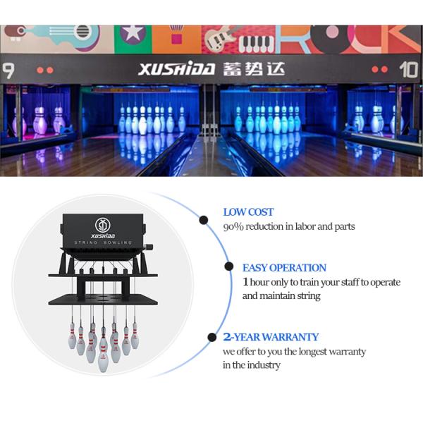 2024 Черный струнный боулинг мяч оборудование машина для легкого обслуживания и долговечности