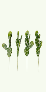 Pear Cactus Artificial Cactus Fake Big Cacti Pick Tall Faux Bunny Ear Plants for Home Garden Office Store Decor