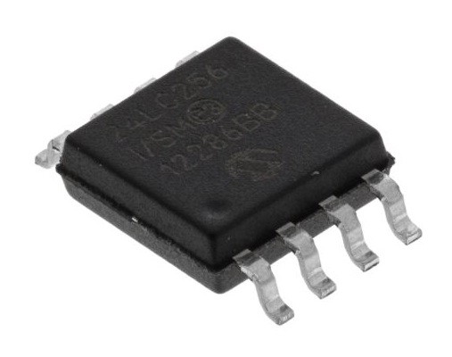 24LC256-I/SM Microchip I2c Eeprom 256K bit 32K x 8 3.3V/5V 8 Pin SOIJ Tube