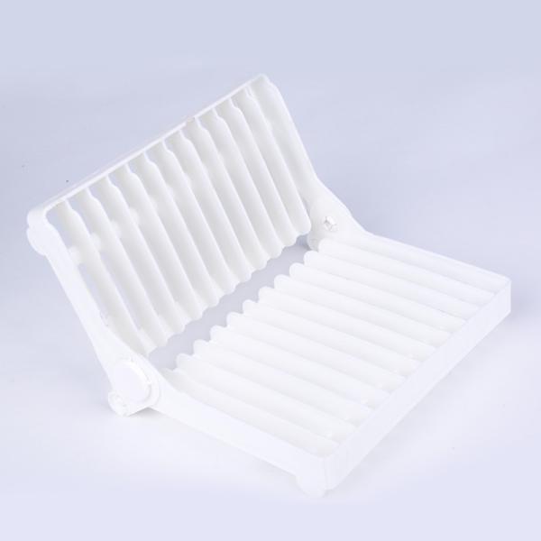 Folding Plastic Plate Stands Purple Industrial Hanging Drying Dish Rack