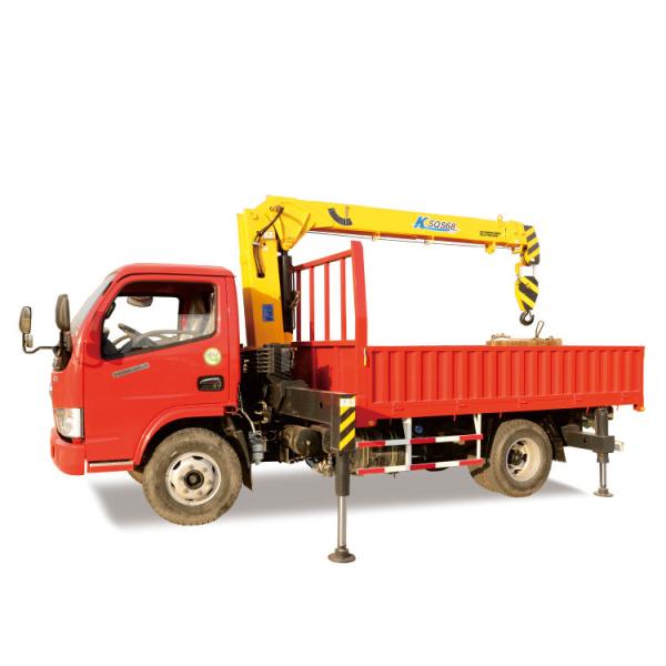 Hydraulic Straight Arm 4 Ton Telescopic Boom Truck Mounted Crane
