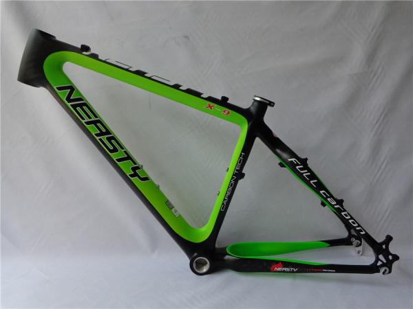 Carbon MTB Frame 26er 17/19/21 Mountain Bicycle/Bike Frame Yellow-green MB-NT102