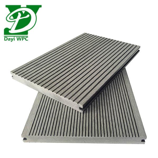 Moderno Solid WPC Decking Resistência ao desgaste WPC Deck Flooring Anti Mofo