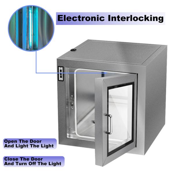 Настраиваемая чистая комната Нержавеющая сталь проходит через шкаф Фарма ламинарный поток проходит через коробку