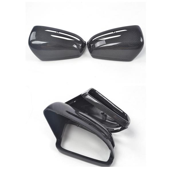 ABS Car Mirror Cover Carbon Fiber Side Rearview Mirror Cap For Mercedes Benz