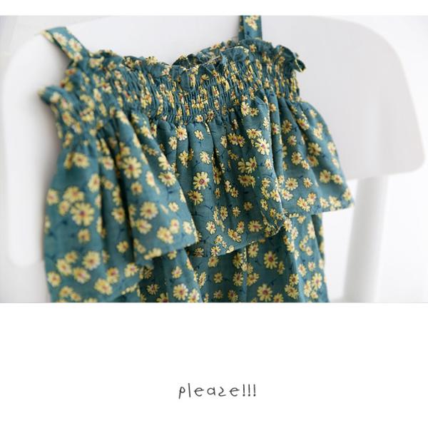 Ruffled Princess Girl Baby Suspender Dress Summer Children's Clothing