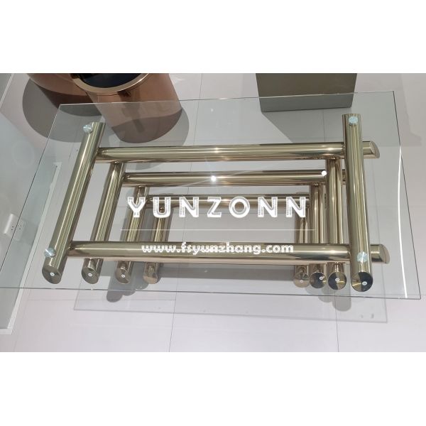 Modern Luxury Rectangular Coffee Table New Design Glass Furniture for Home and Wedding Hotels