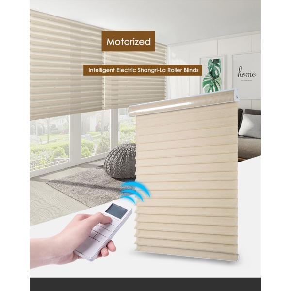Resist ultraviolet rays smart Wifi Tubula motorintelligent electric Shangri-La Roller Blinds motroized light adjustable