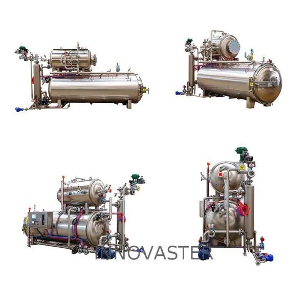 Industrial Canned Food Retorts with Water Medium Cooling Tower and Auxiliary Functions