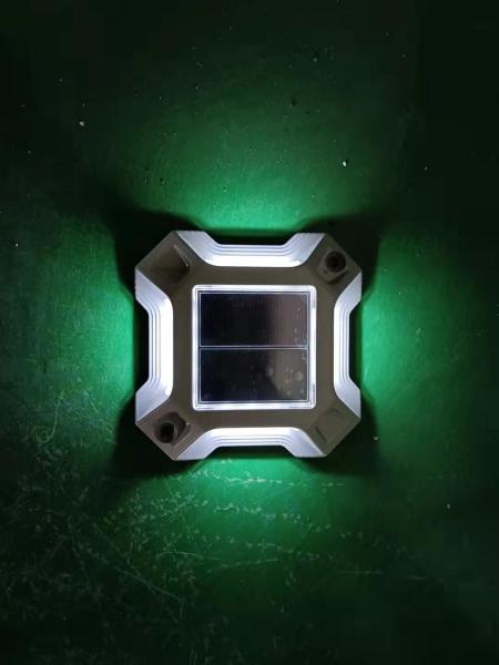 Waterproof Solar Powered Dock Lights LED Stair Step For Driveway 123*123*23 MM