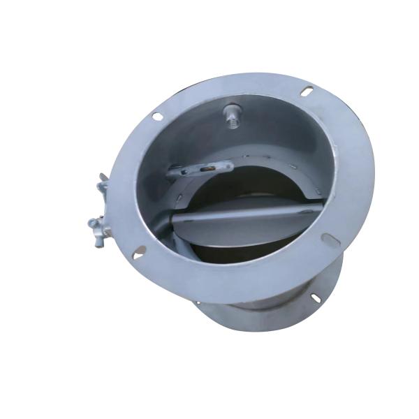 Промышленный клапан бабочки из нержавеющей стали Ручной воздушный клапан для фланца большого диаметра