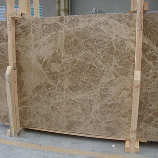 Custom Size Spain Light Emperador Marble Slab , Wall Marble Tile
