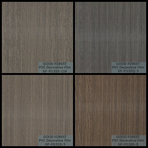 Película decorativa del PVC de la división grueso Grey Color oscuro de 0.25m m - de 0.60m m