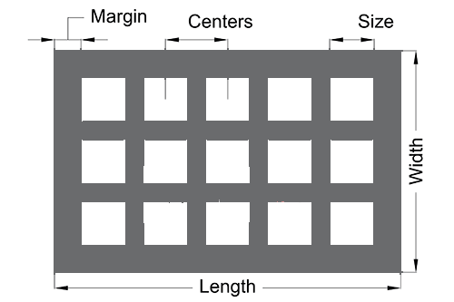 Fencing / Gate Aluminium Perforated Metal Sheet / Coil With 45 60 90 Degree Punching Hole