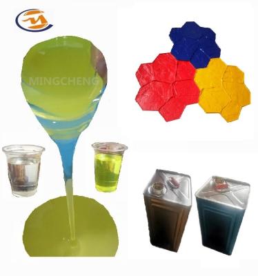 1:1 Mix Ratio Low Shrinkage 70 Shore A Polyurethane Liquid Rubber For Concrete Stamp