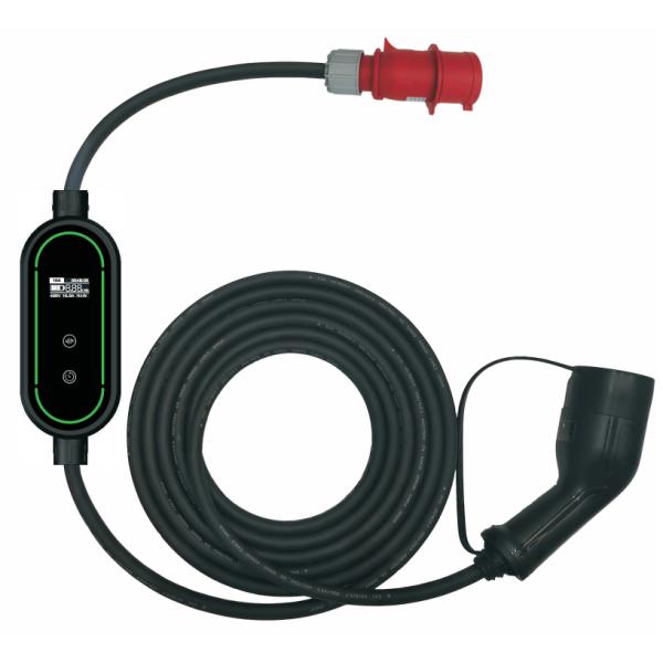 11kW Type 2 EV Chargers Portable Leakage Protection 480V Amps Adjustable