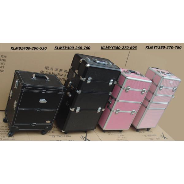 Rolling aluminum barber tool case with drawers/barber tool case KLMYY380-270-695