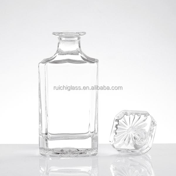 Aluminum Plastic PP Collar Brandy Glass Bottles Packaging for Wine 250ml 500ml 750ml