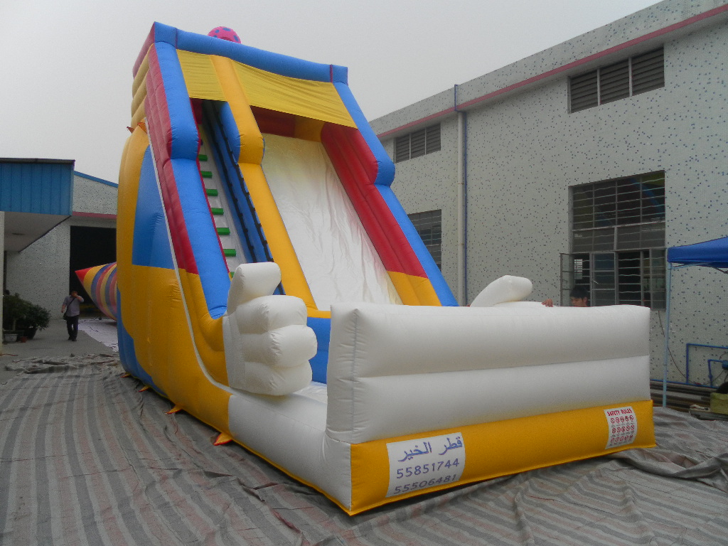 Wholesale Price Custom Durable PVC 0.55mm Inflatable Bounce House with Water Slide/Inflatable Pool Slide for Party Rental Using