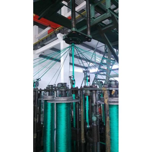 Green Double Braided Nylon Rope 80mm X 220 Meters Wearable For Ocean Fishery