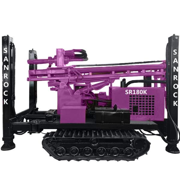 Fabricante Water Well Rig Furo Hidráulico 220 Metros de profundidade Water Well Perfuring Rig